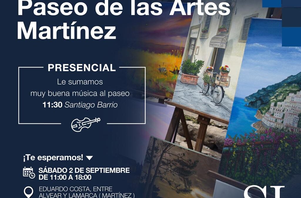 Arte y música en vivo en el Paseo de las Artes en Martínez