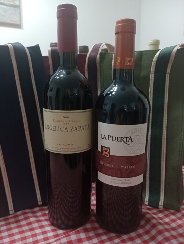 Combo Día del Padre: Wine Bag + 1 Angélica Zapata + 1 La Puerta Reserva