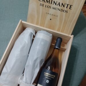 Caminante de los Mundos Chardonnay Plus Ultra 2023  Orgánico en Caja de Madera
