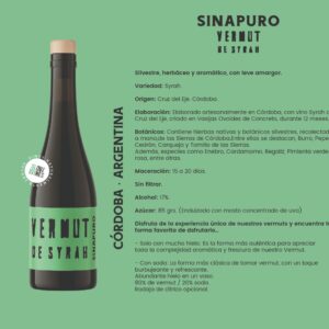 Slow Wines Sin Apuro VERMUT de Syrah PROMOCION LANZAMIENTO DE PRODUCTO