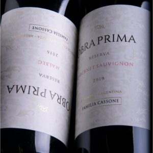 Familia Cassone Obra Prima Reserva Dúo Malbec y Cabernet Sauvignon PROMOCIÓN!